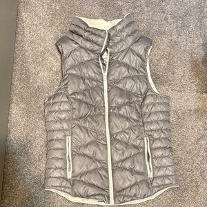 Women's Quilted Gray Vest